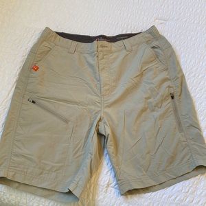 The American Outdoorsman hiking shorts- color tan. Size Large.